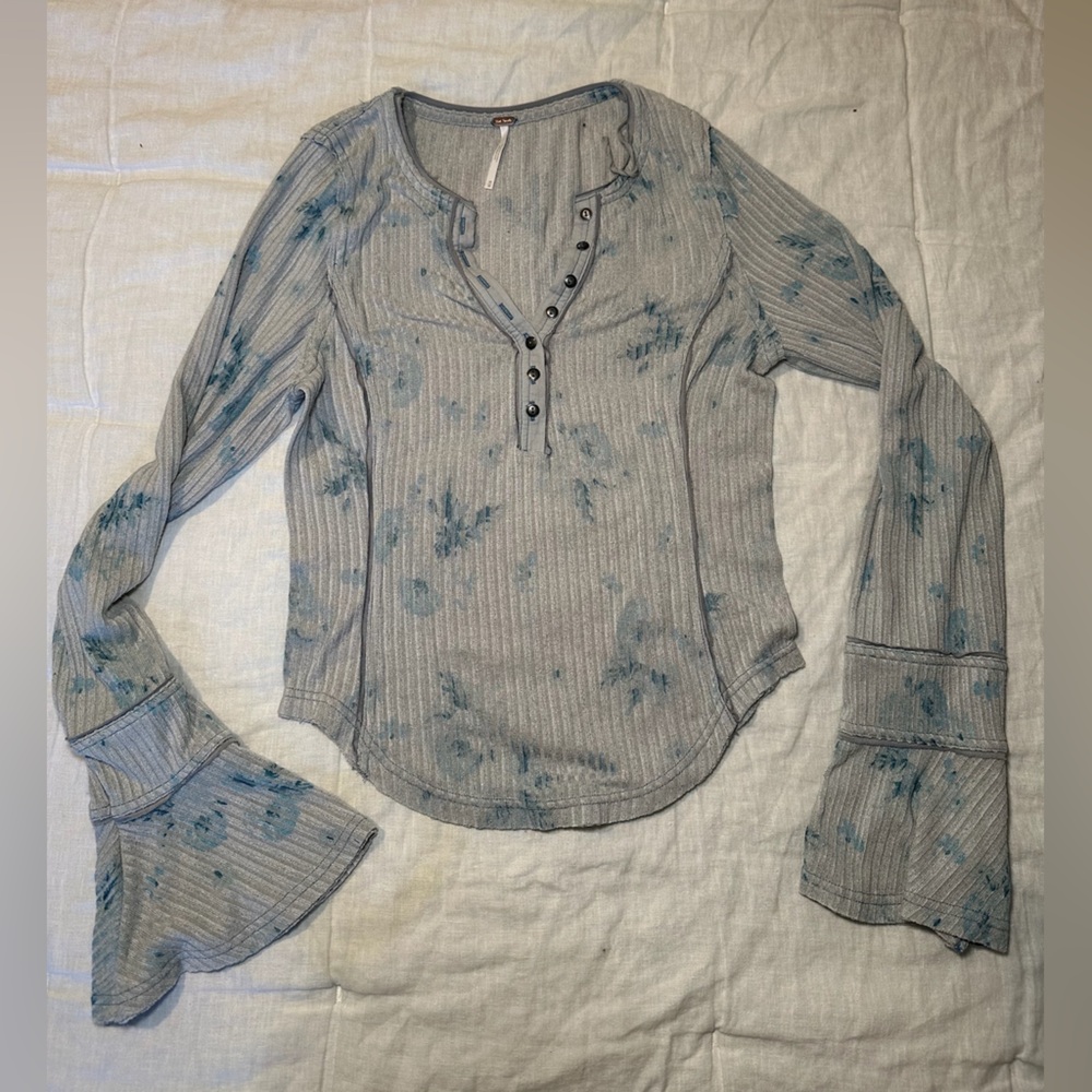 Free People flair arm hippie style summer shirt